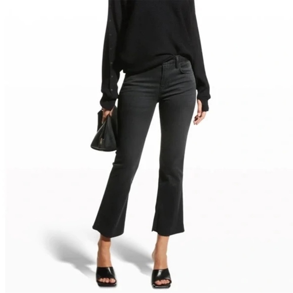 Frame Le Crop 29x27 Mini Boot Kerry Black 0190 Jeans faded gray stretch - Picture 1 of 10